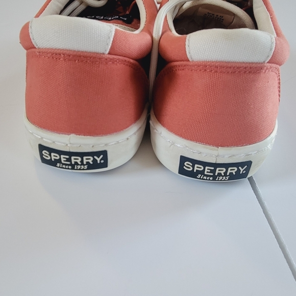 Sperry Canvas Men Size 9 Rust Color Lace Up‎ Tennis Shoe - Picture 15 of 15